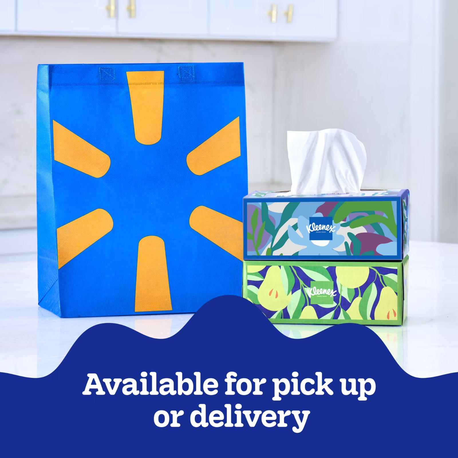 Kleenex Trusted Care Facial Tissues, 8 Flat Boxes, 200 Tissues per Box, 2-Ply