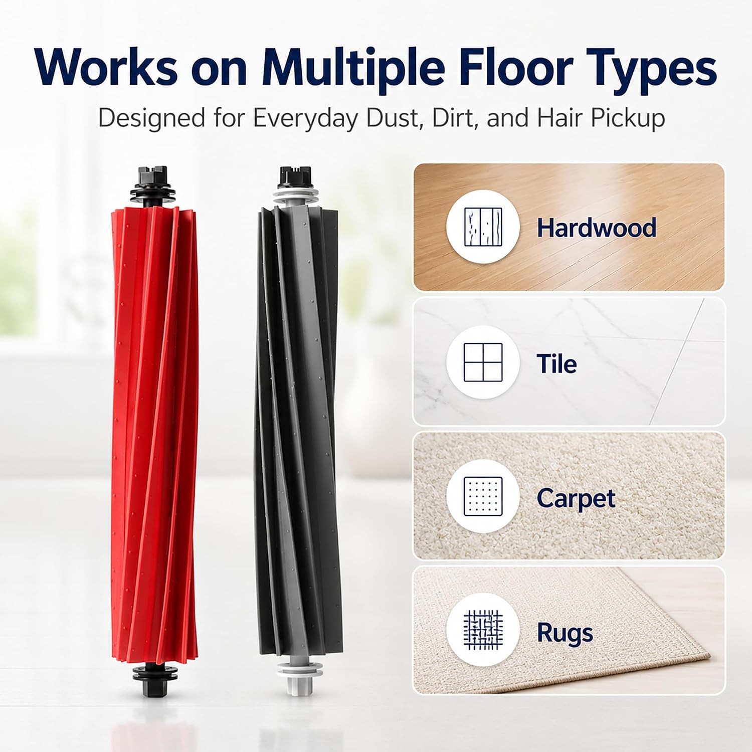 1 set Replacement Main Brushes Compatible with Roborock S8 Pro Ultra S8 S8 Q8