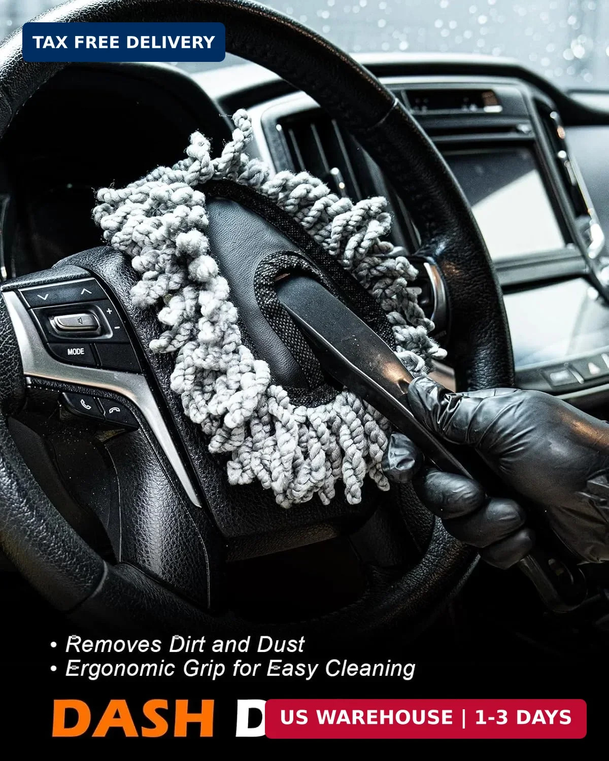 20Pcs Windshield Cleaner Tool – Car Interior Detailing Brush Kit with 200g Clean