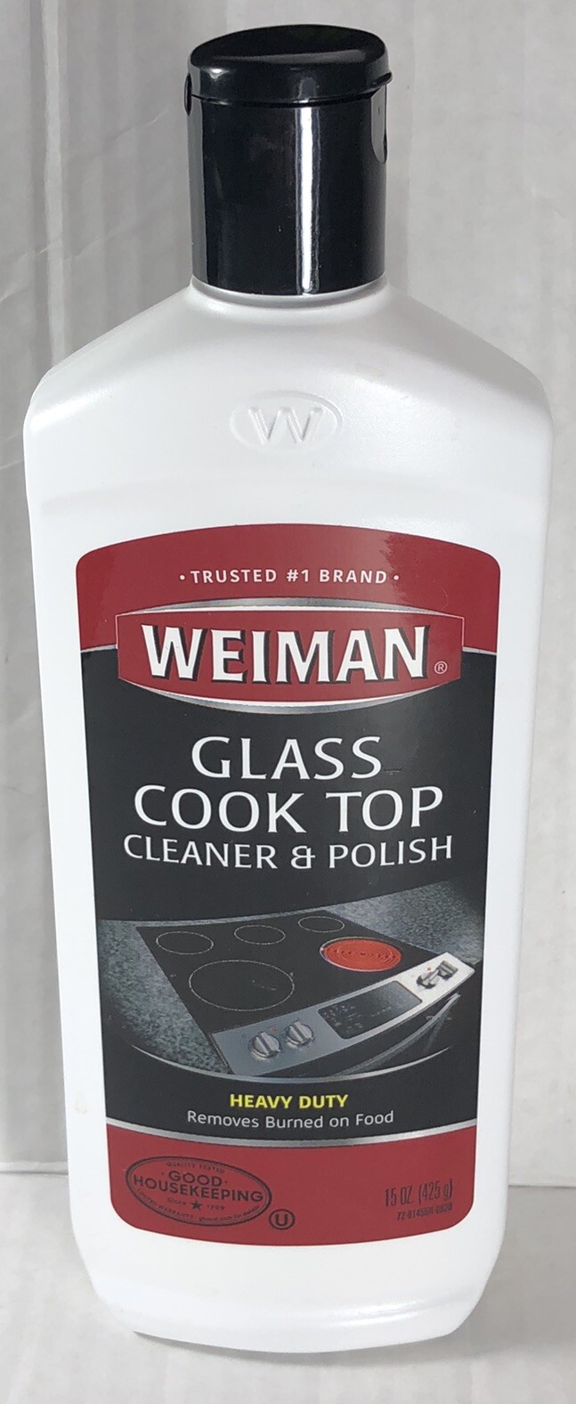 Weiman Ceramic/Glass Cooktop Cleaner & Polish Heavy Duty For Stove Top 15 oz