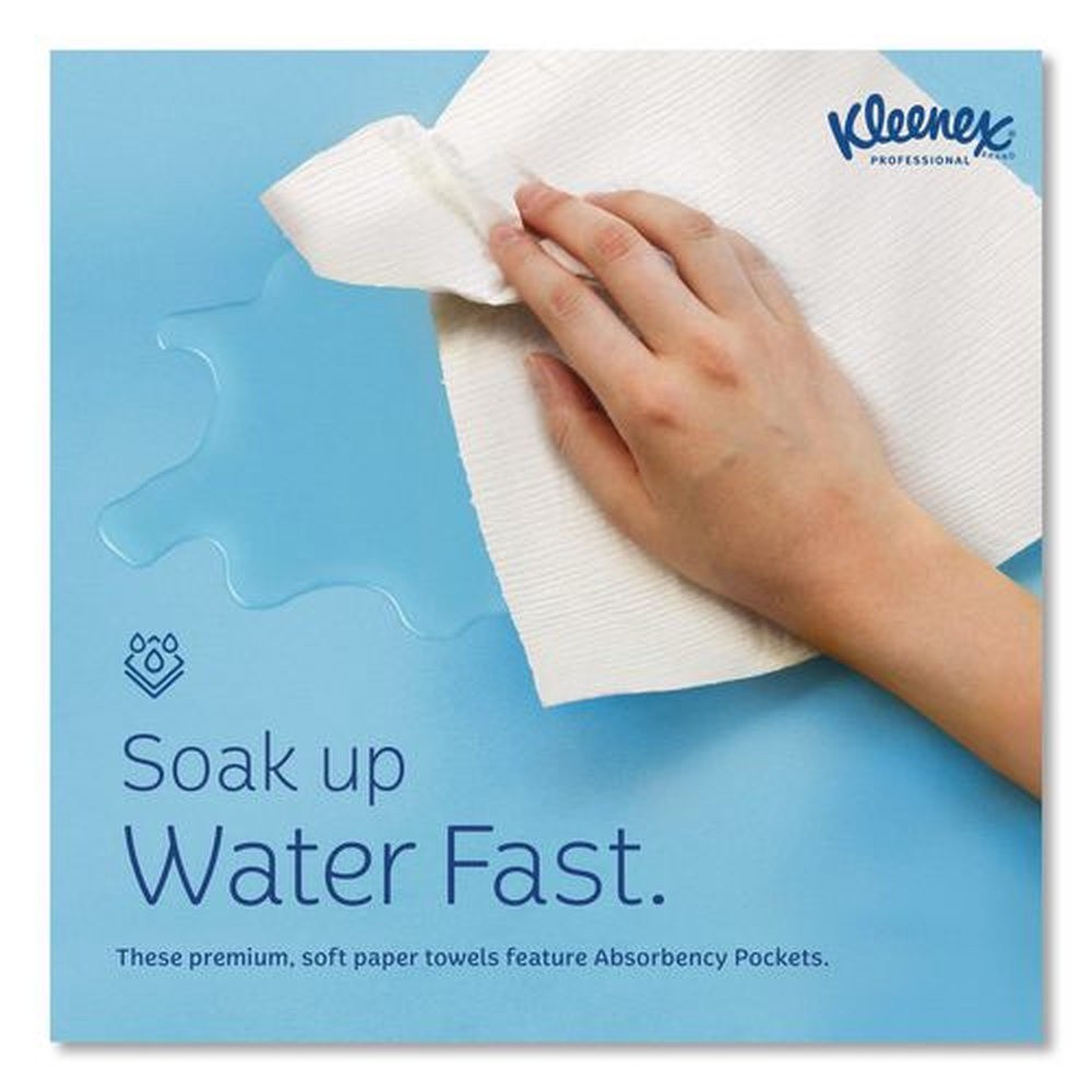 Kleenex 02046 9.2″ x 9.4″ Multi-Fold Paper Towels – White (150/PK, 8 PK/CT) New
