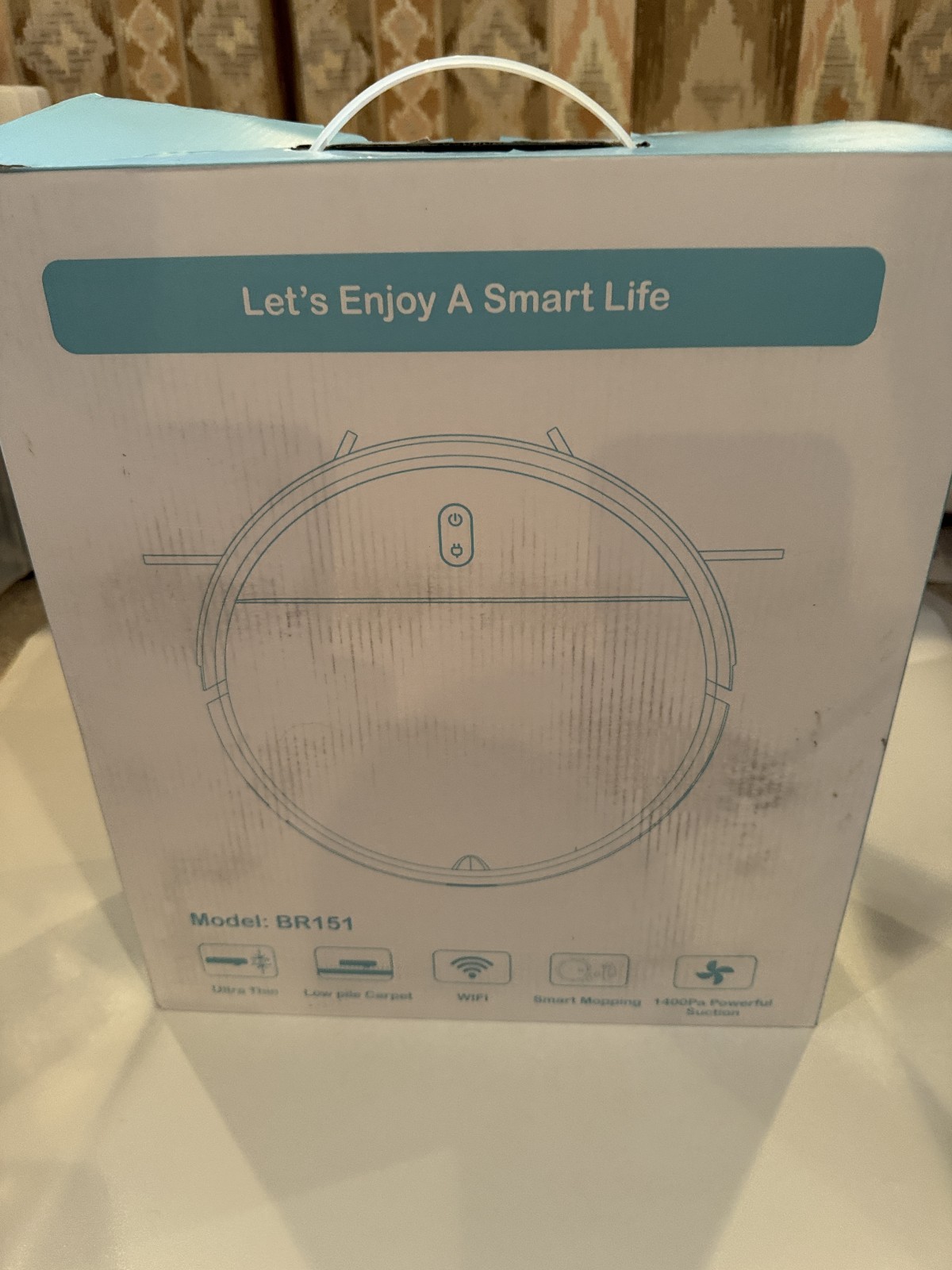 Robot Vacuum Cleaner BR151 WiFi Smart Mopping 1400Pa Ultra Thin Auto Recharge
