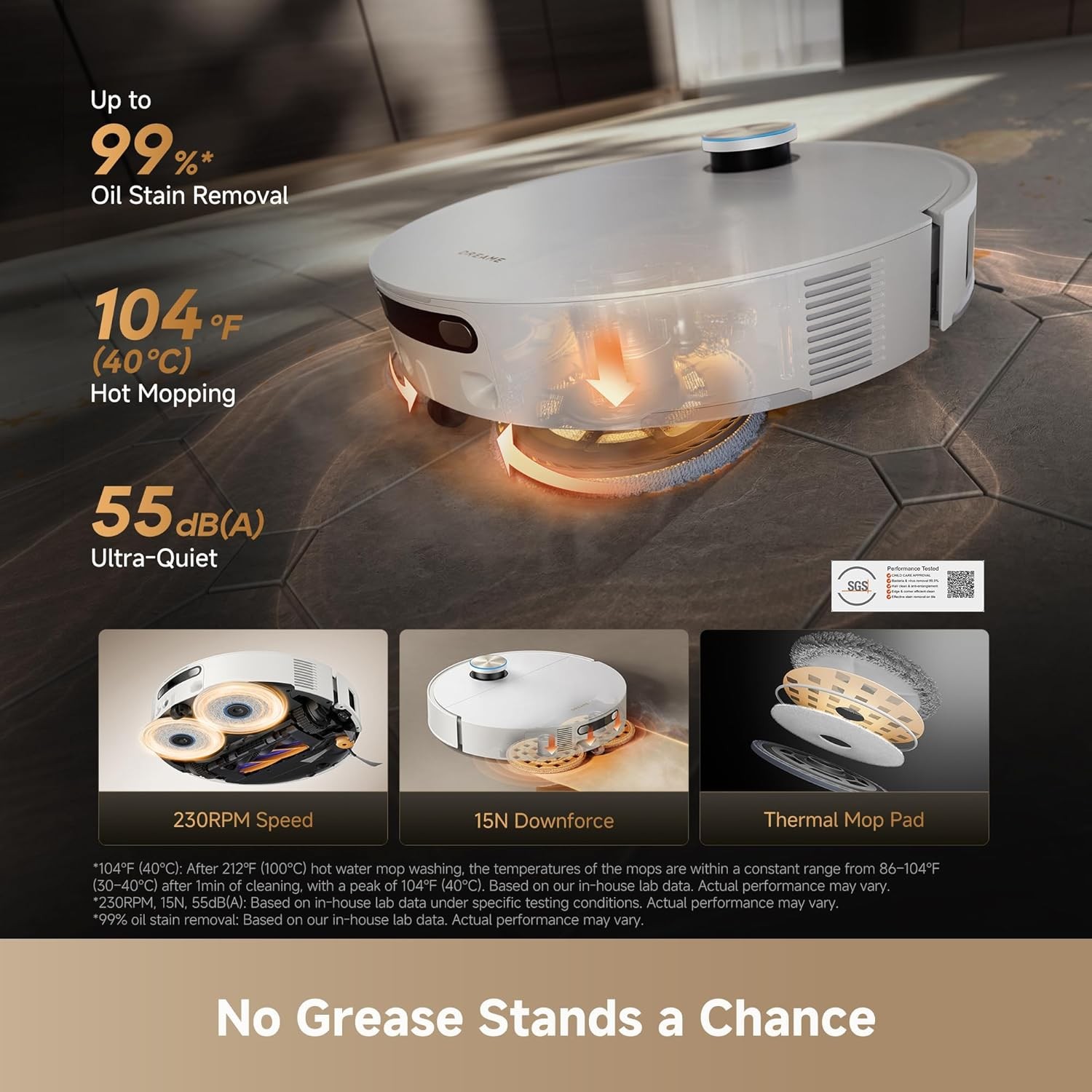 DREAME X60 Max Ultra Complete White Robot Vacuum Clean｜Certified Refurbished