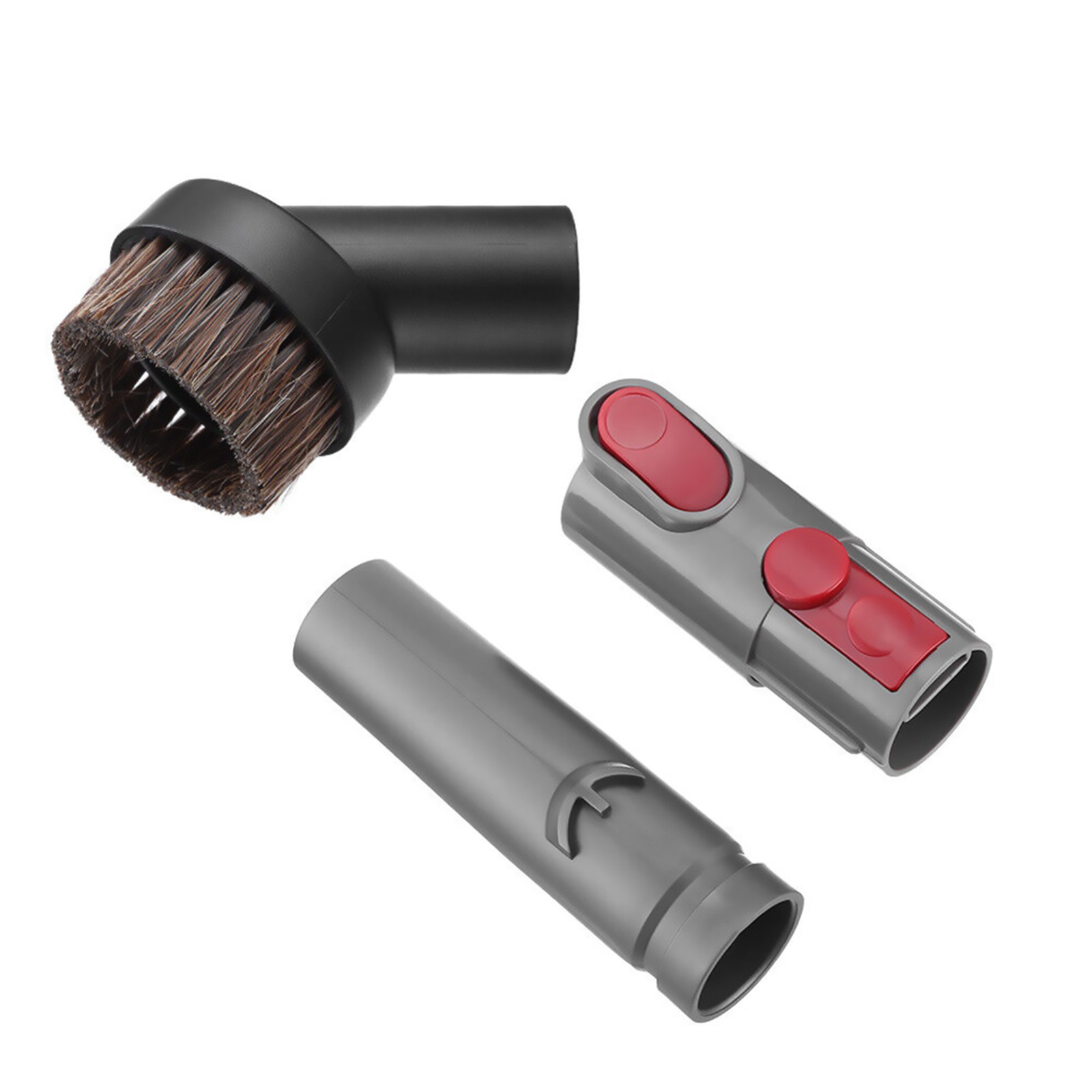 1Set Horse Hair Vacuum Brush With Attachment&Adapter Convertor For Dyson V6 V8