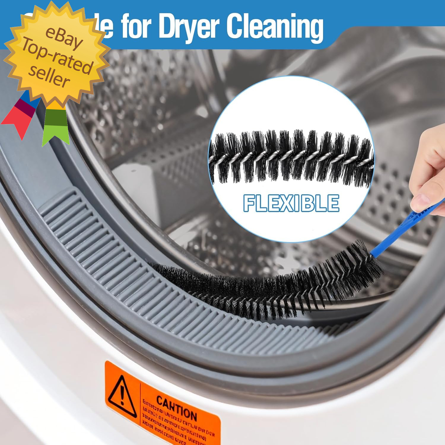 3PCS Drain Brush Set with Refrigerator Coil Cleaning Brush, Multi-Use Drain Clea