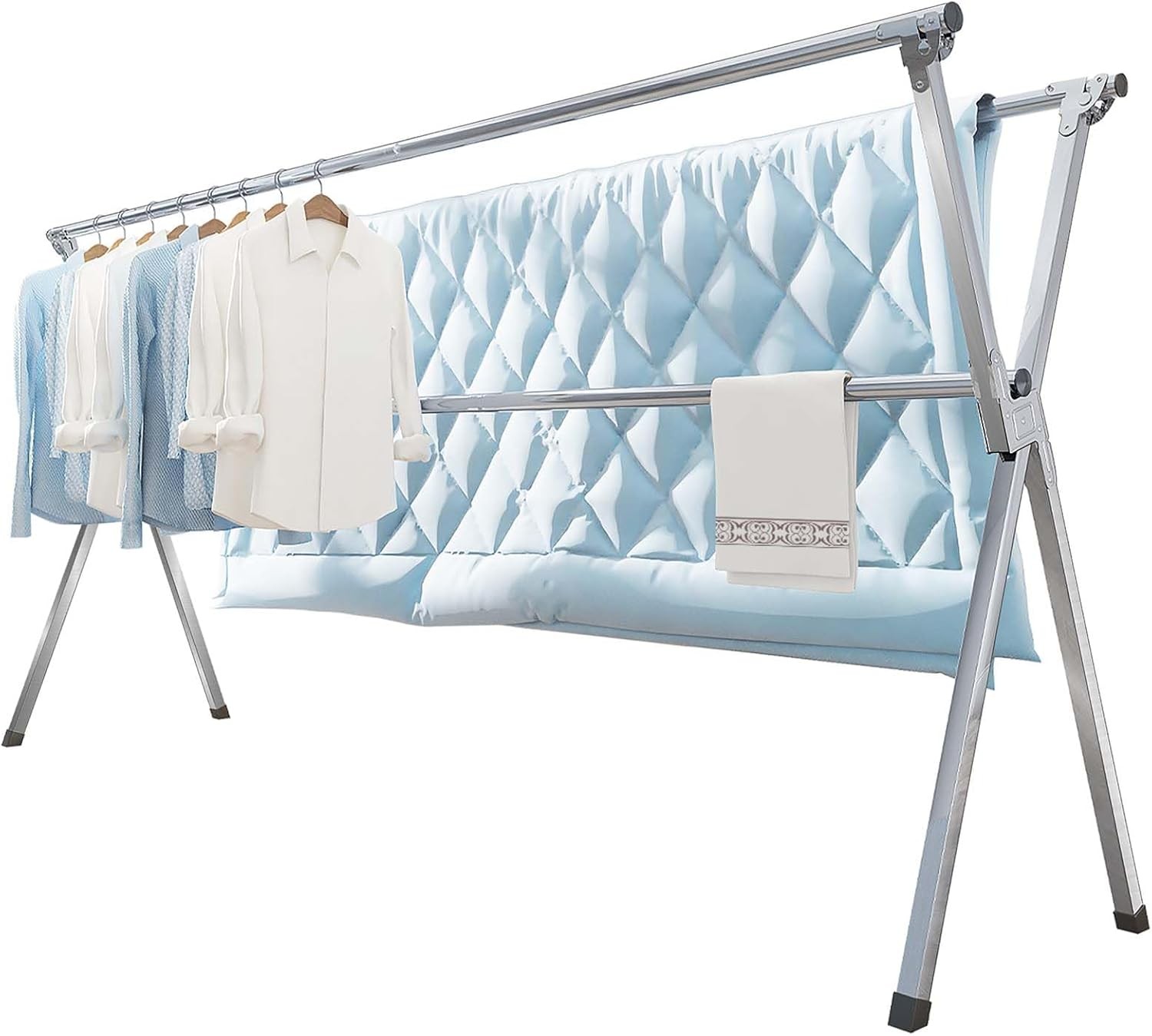 Clothes Drying Rack 95 Inches Folding Outdoor Indoor, Drying Rack Clothing