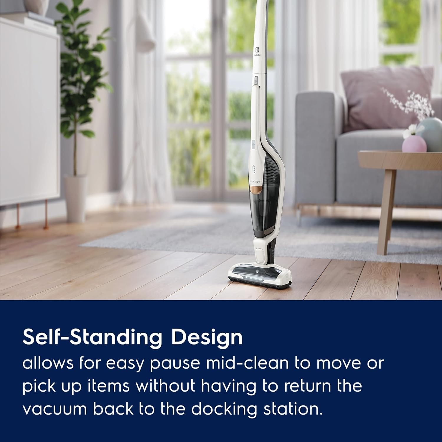 Ergorapido Cordless 2-in-1 Vacuum Cleaner with High Suction Power and 180° Ea…