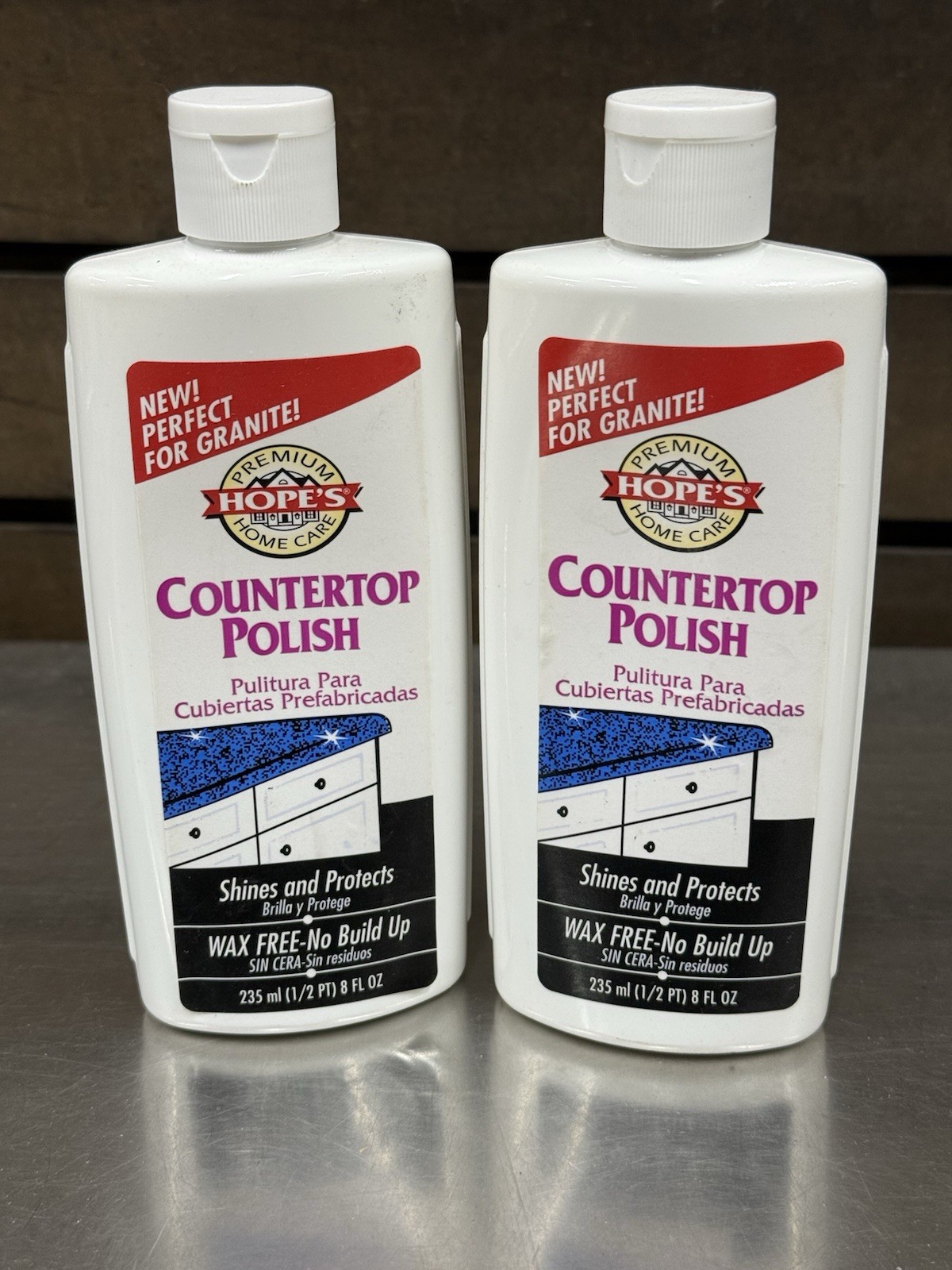 Lot of 2 – Hope’s Countertop Polish – 8 fl oz. – New
