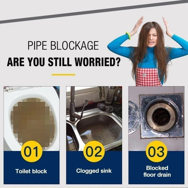 2PCS Wild Tornado Powerful Sink Drain Cleaner High Efficiency Clogging Cleaner