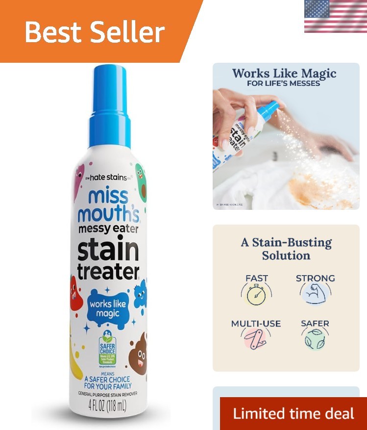 Messy Eater Stain Treater Spray – 4oz Biodegradable Stain Remover for Babies