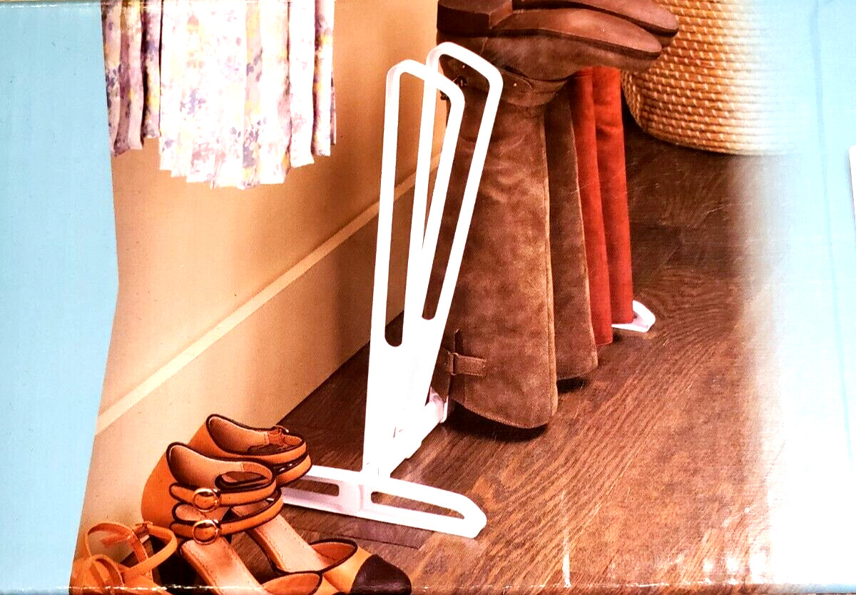 Boot Rack Adjustable Spacing Stores up to 3 pair 10.25 x 22.25 x 17.25 inches