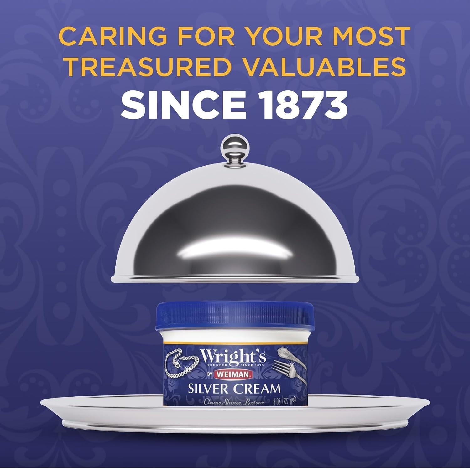 Wright’s Silver Cleaner & Polish Cream 8oz Pack of 2 | Silver Jewelry Cleaner