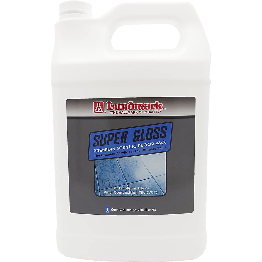 Floor Wax Super Gloss Acrylic Hard Finish 1-Gallon Clear 3202G01-2