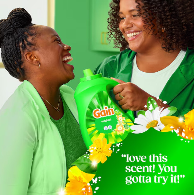 (2 Pack) Gain Original Original HE Laundry Detergent 100 Loads 132 -fl oz