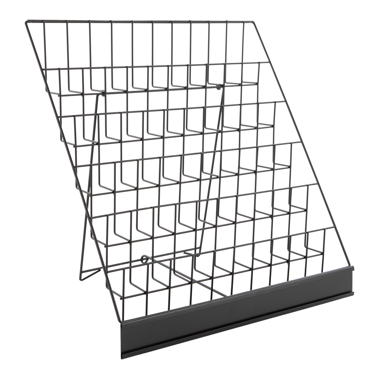 17.5″ 6-Tier Metal Magazine Rack for Offices Table Top Book Display Stand Black