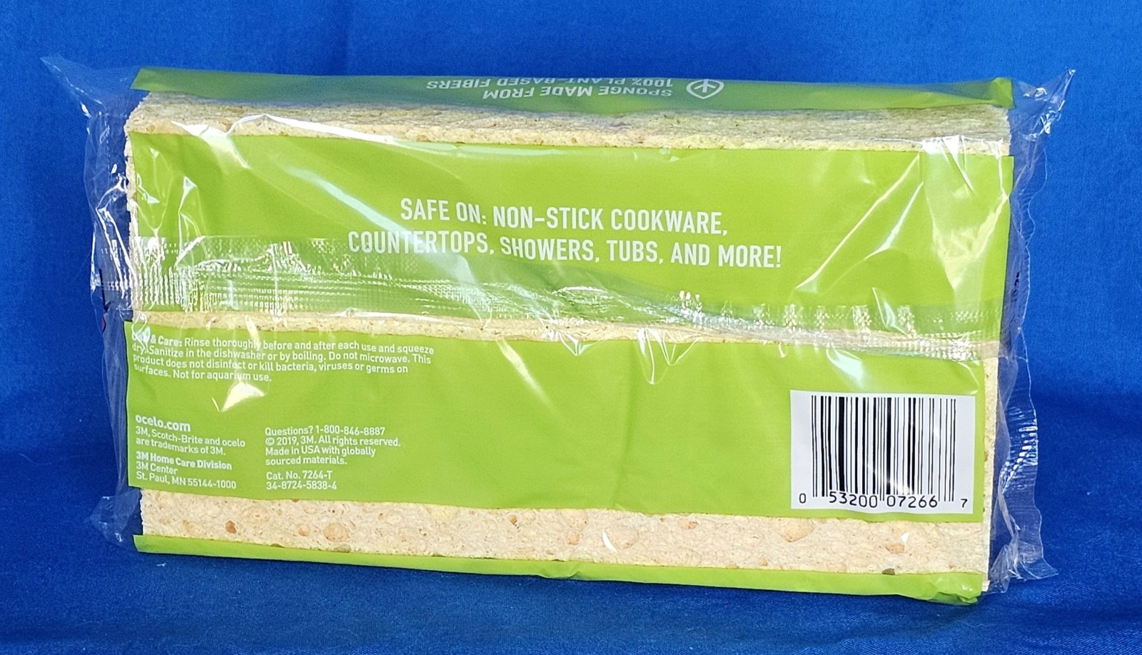 LARGE Scotch-Brite 3M Ocelo Multi-Purpose Sponge NEW (2 Packs) RARE Sealed