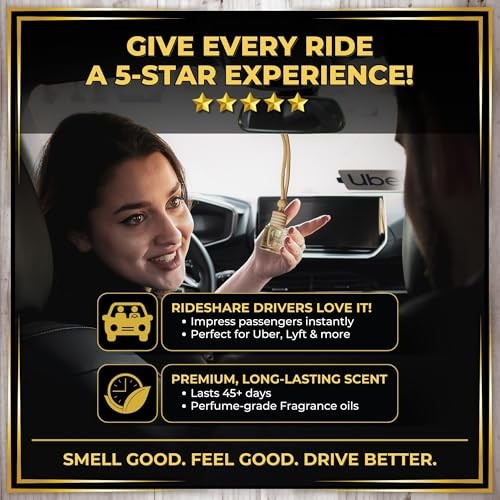 Car Air Freshener Diffuser 1 Pack – Citrus Bliss Scent, 45+ Days Long Lasting