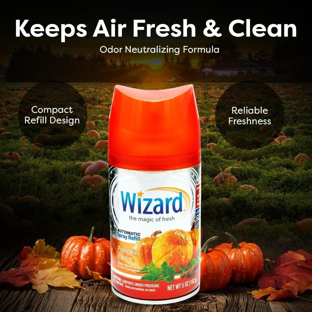 12 WIZARD AUTOMATIC SPRAY REFILLS – 5 oz – VARIETY PACK (12 Different Scents)