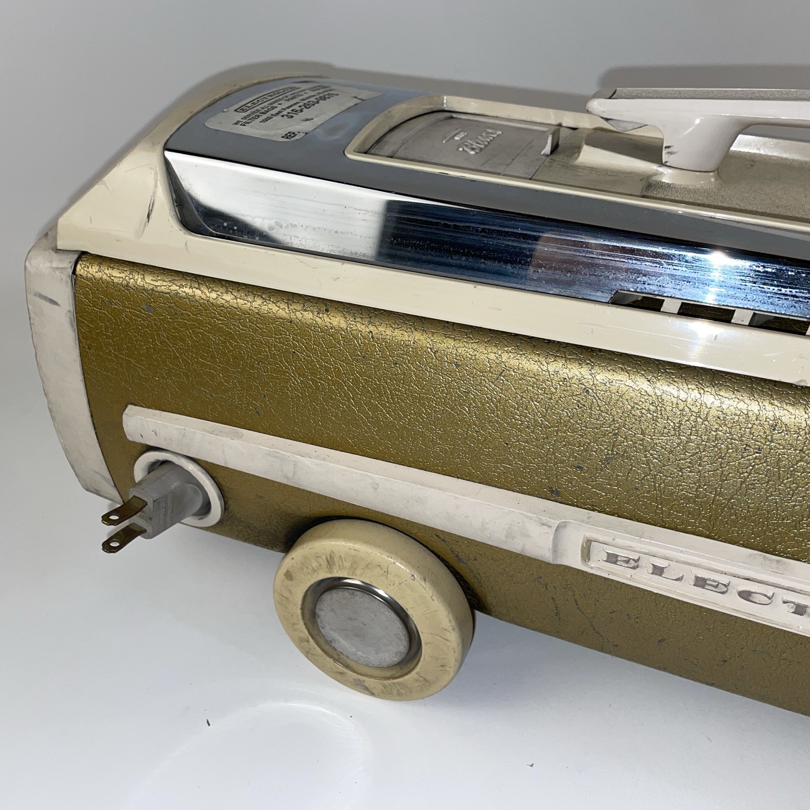 VTG Gold Electrolux SUPER J Canister Model 1401–Tested-See Pictures for Conditio