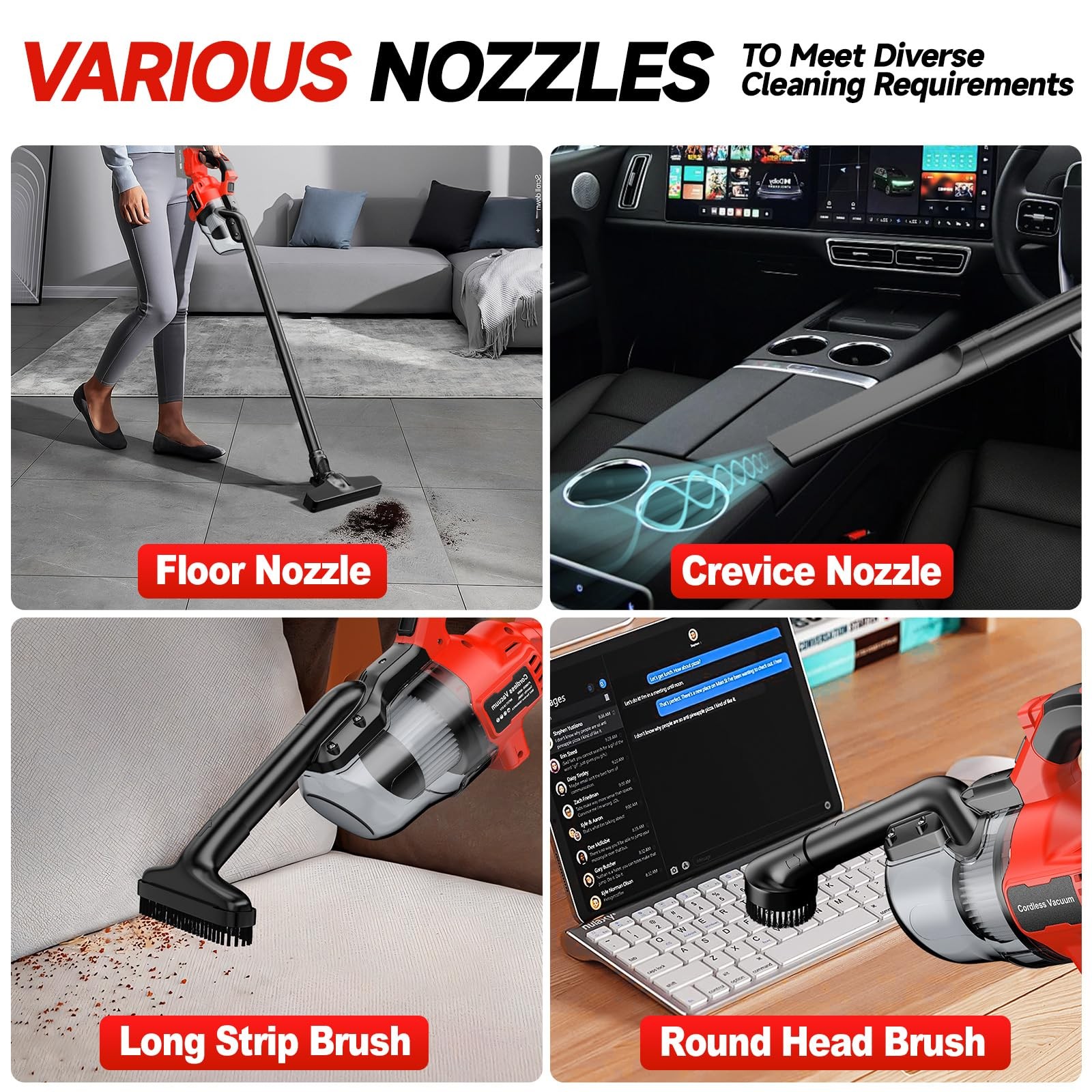 Cordless Vacuum Compatible with Milwaukee M18 Battery, Handheld Vacuum Cleane…