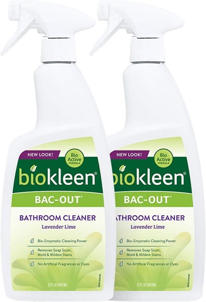 Bac-Out Natural Bathroom Cleaner – 2 Pack – Enzyme Professional Strength, Enz…