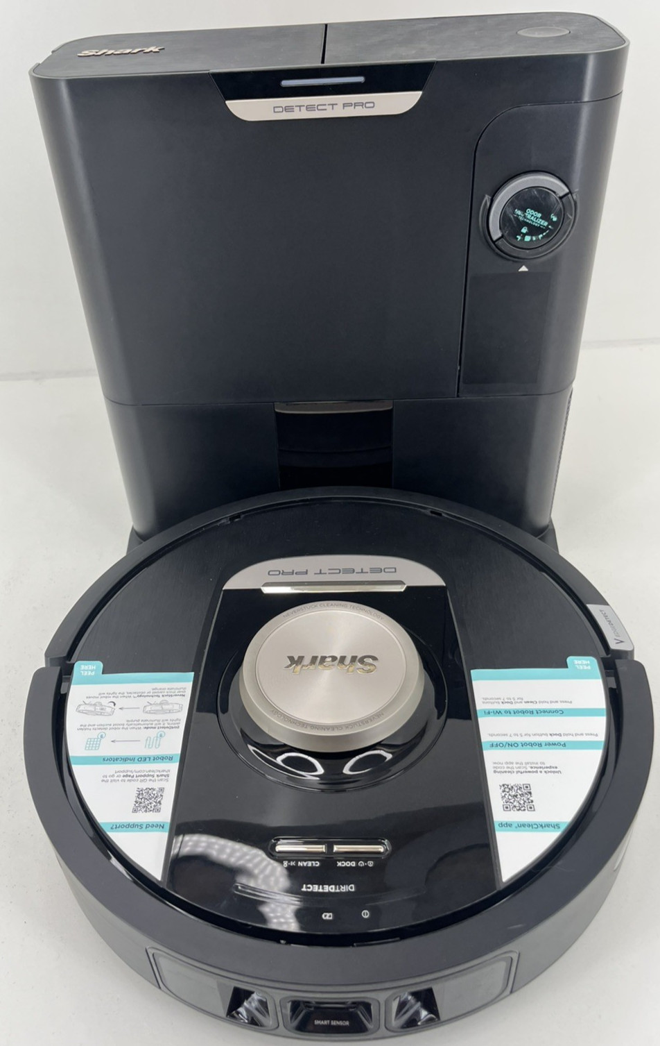 Shark RV2820AE Detect Pro Robot Vacuum Wi-Fi Self-Empty HEPA Clean Black/Bronze
