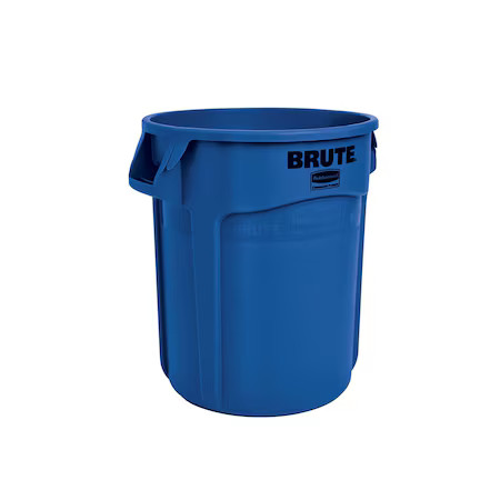 Rubbermaid Commercial Fg262000blue Brute 20 Gal Round Heavy Duty Plastic Can,