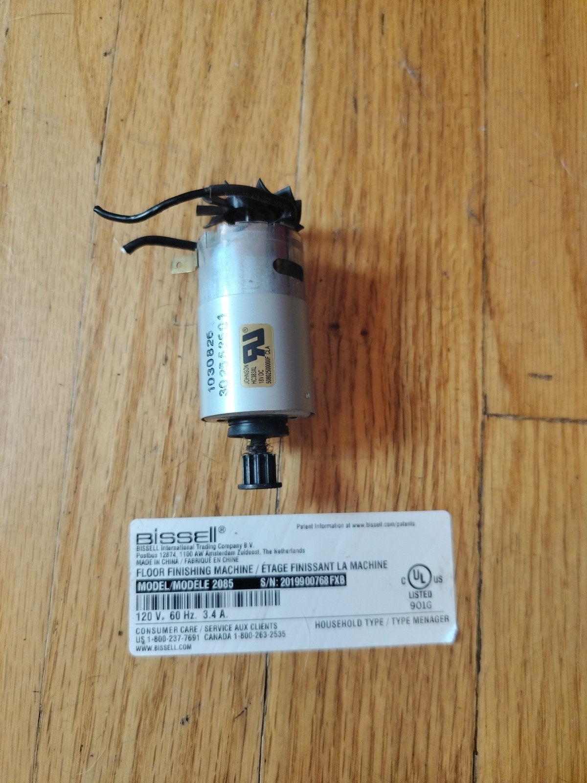 Bissell Turboclean Powerbrush Pet 2089 2085 Brushroll Motor Assembly OEM