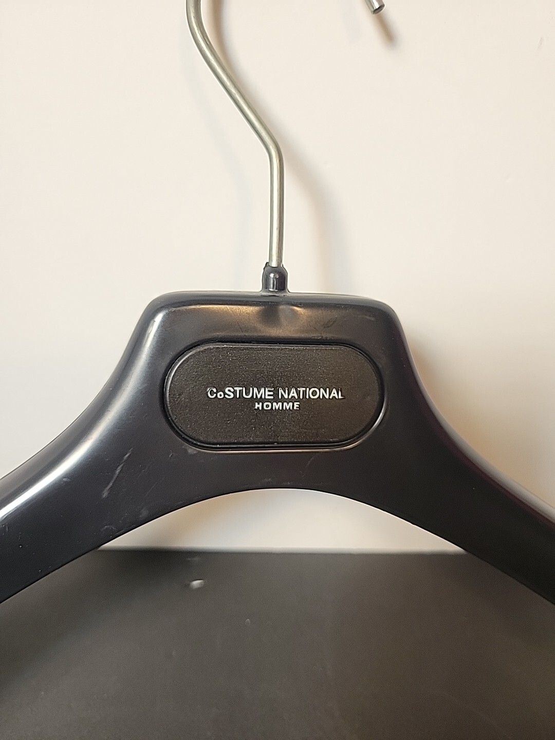 C’N’C Costume National Plastic clothes hanger black made in italy