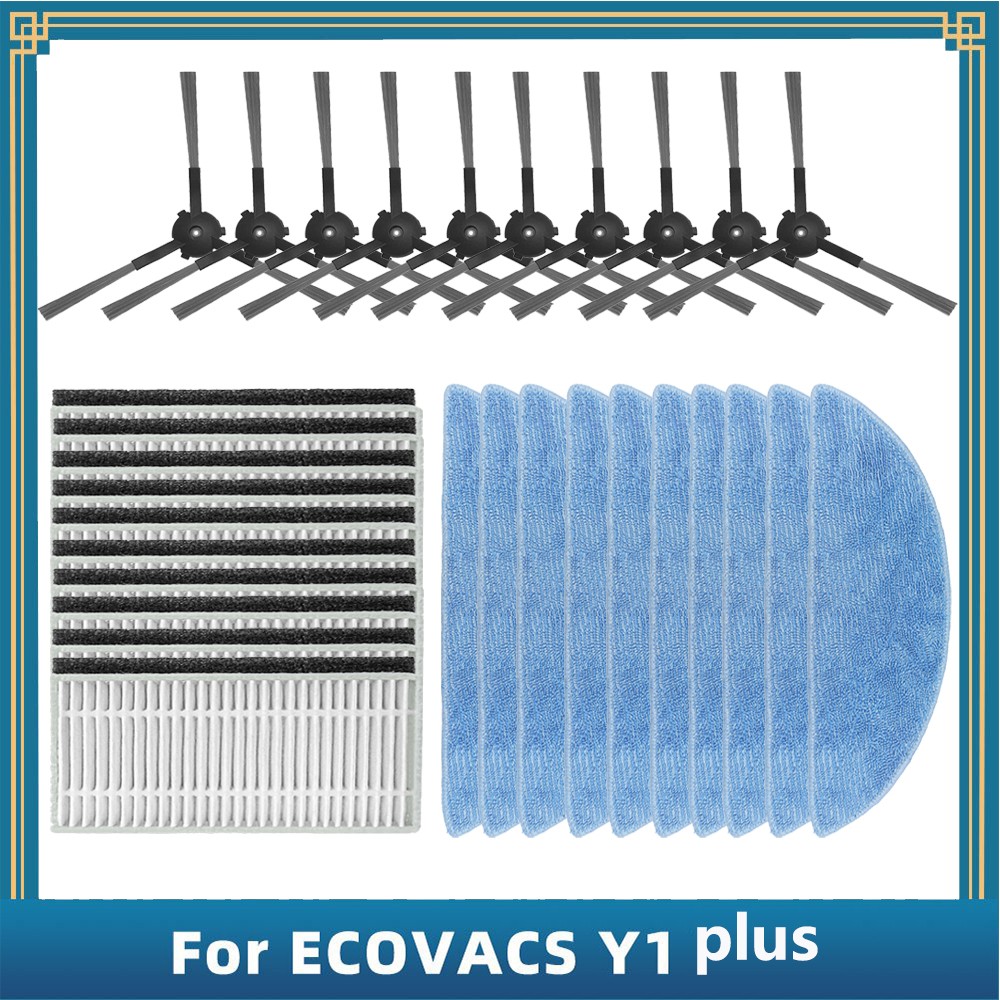 Spare Parts for ECOVACS Yeedi Y1 plus Robot Vacuum Cleaner Side Brush Mop Filter