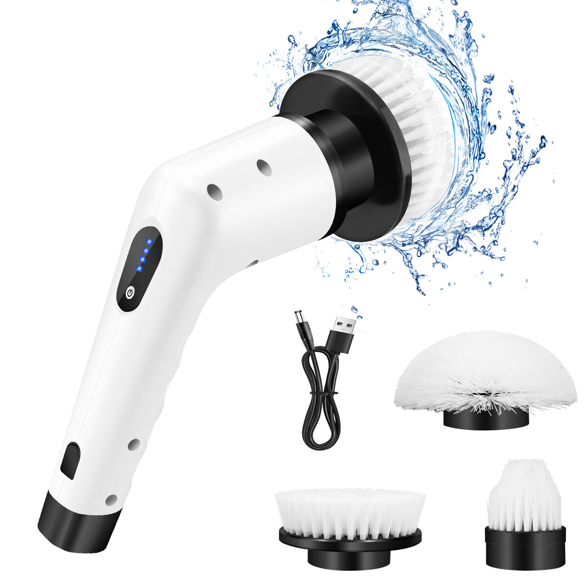 3 in 1 Electric Cleaning Brush Handheld Kitchen Cleaner Cordless Spin Scrubber
