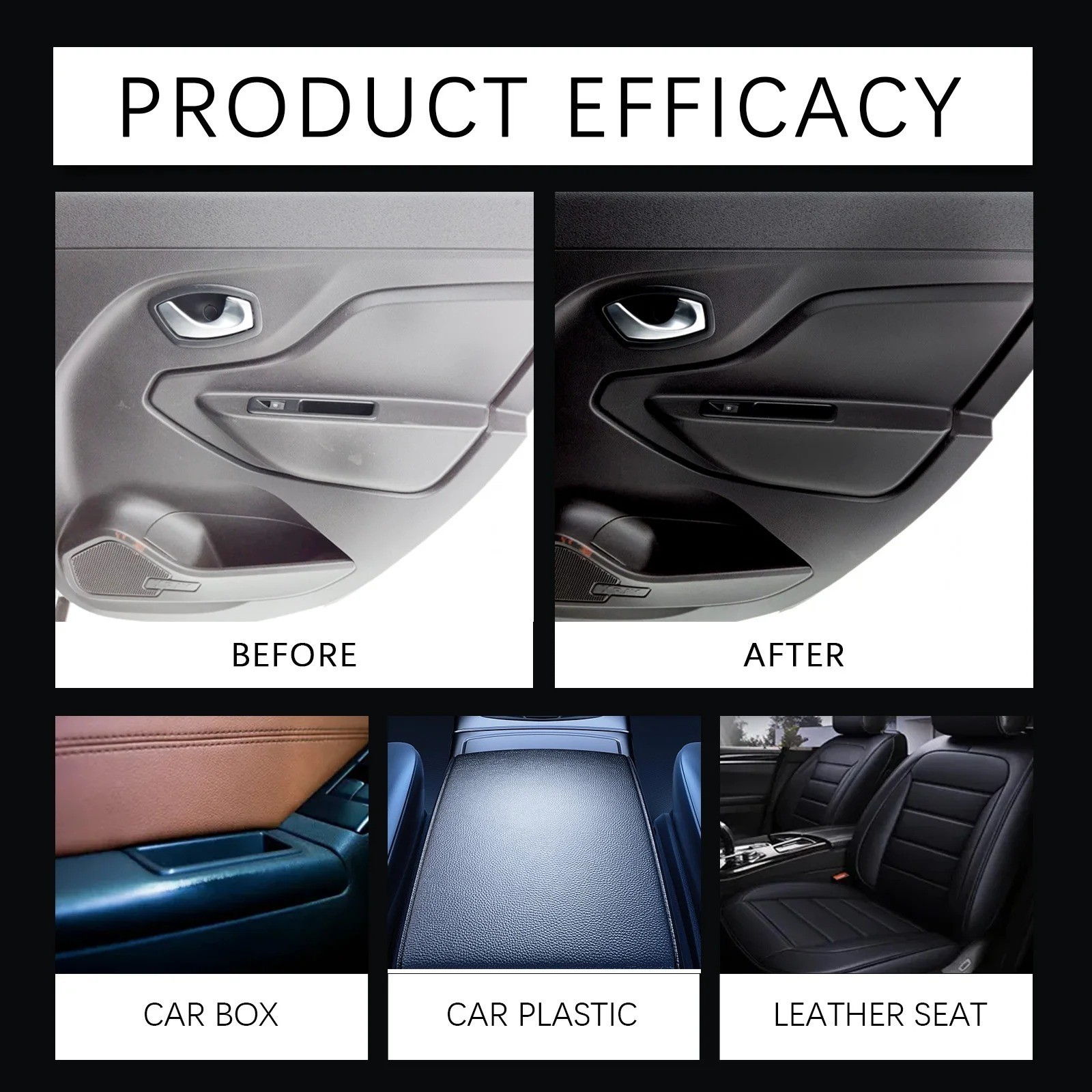3PCS Car Interior Cleaner, 2026 New Polishing Cleaner for Interior Detailing US
