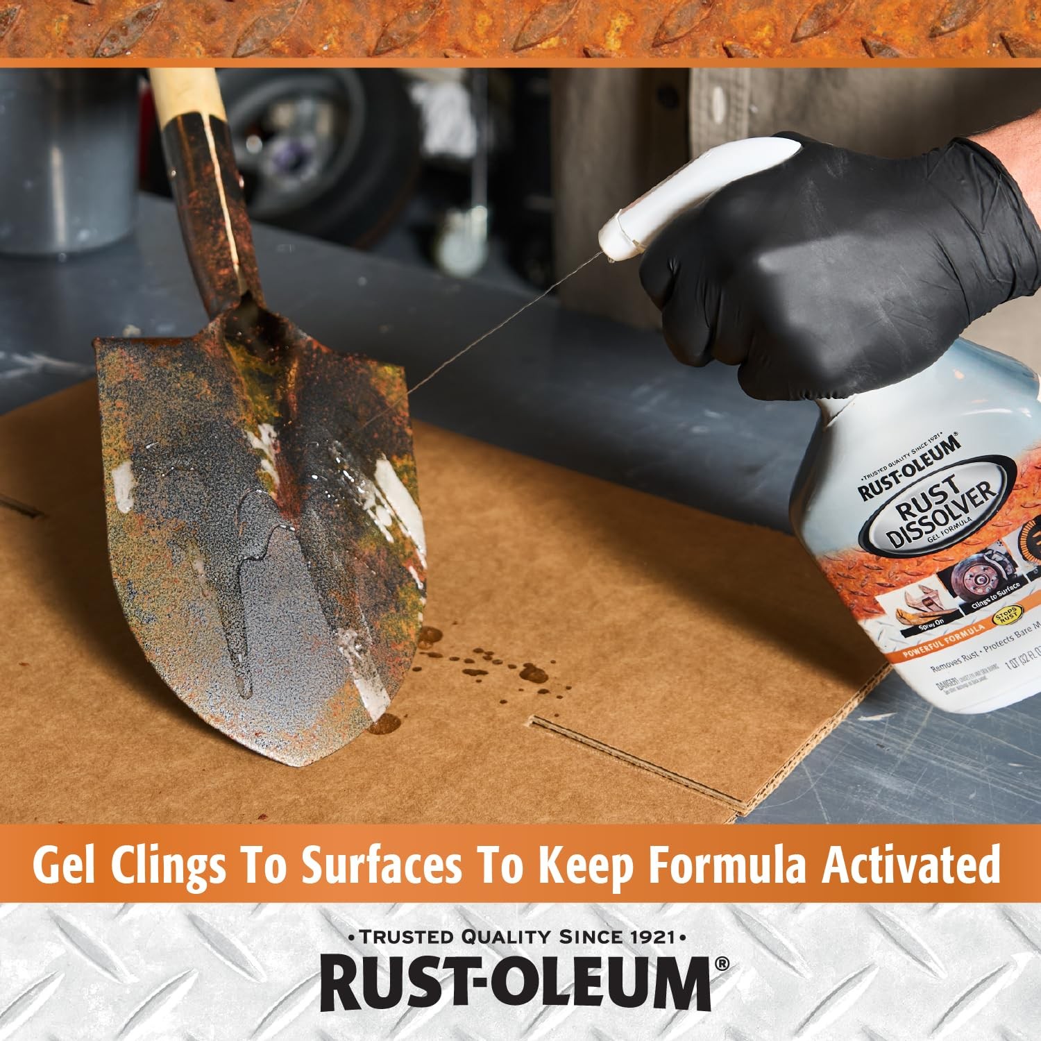 Rust-Oleum Rust Dissolver Trigger Spray Gel | 32 Fl Oz (Pack of 1), Color