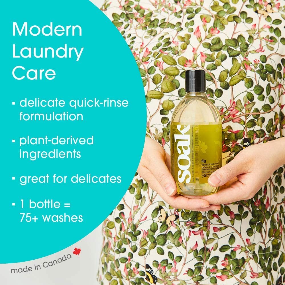 Soak Laundry Soap – No Rinse, Plant Derived Hand 12 Fl Oz (Pack of 1), Clear