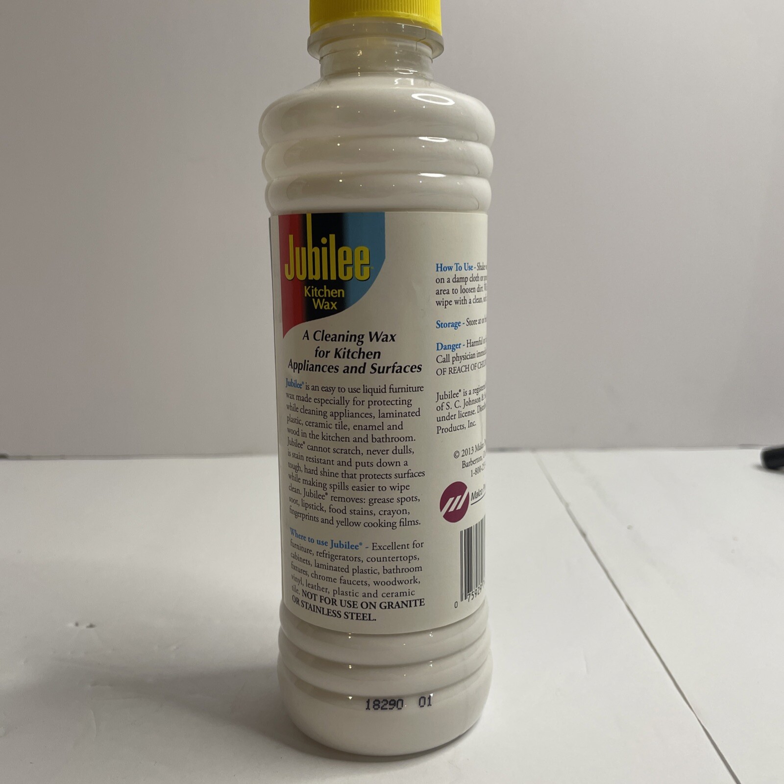 Jubilee Kitchen Wax Liquid Protects Shines Cleans Cleaning Product 95% Full