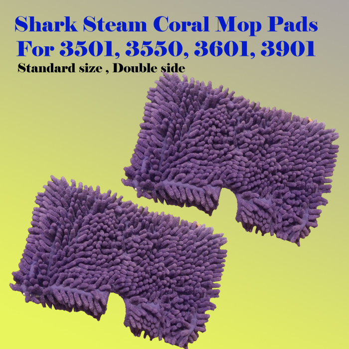 2x Coral Steam Mop Replacement Microfiber Pad For Shark S3501 S3601 S3901 S3550