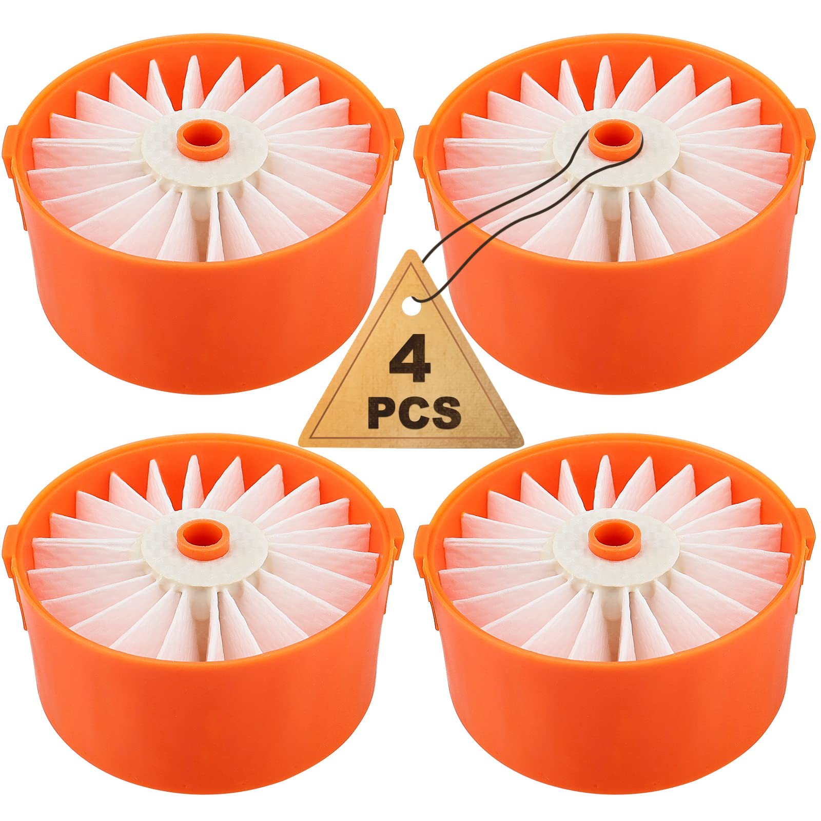 4 Pack Filter Element for Black + Decker BSV2020G Wireless Vacuum Cleaner