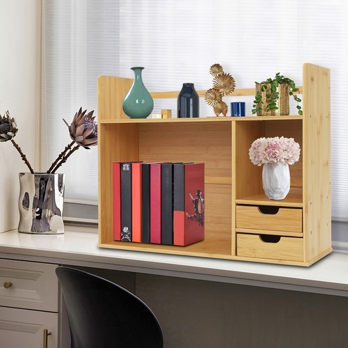Small Bookshelf for Students on Their Desks Minimalist Office Desk Bookshelf NEW