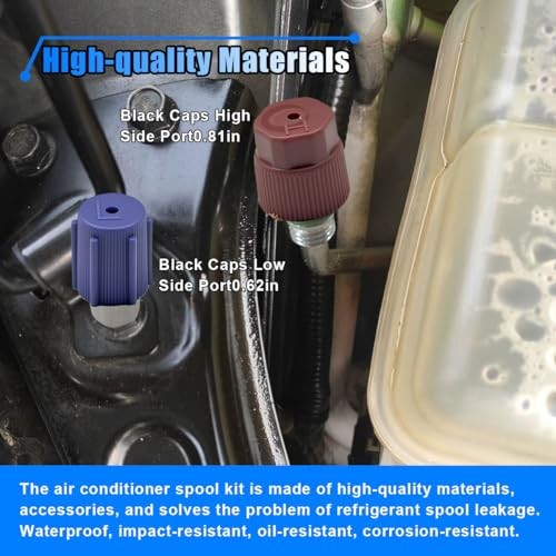 BDZMC 17PCS R12 R134A Car Air Conditioning Valve Core Kit – Red