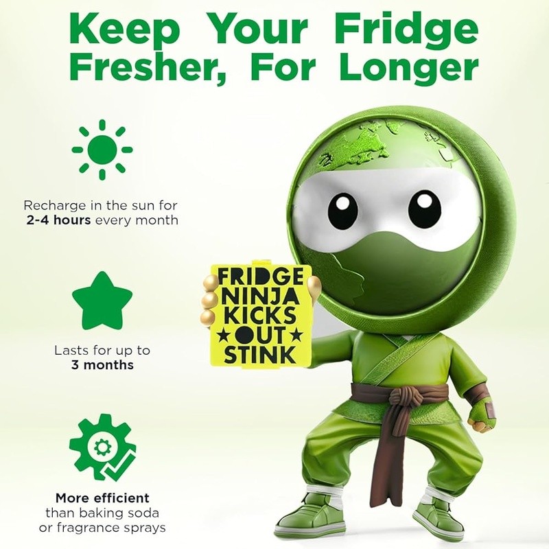 Fridge Deodorizer Activated Carbon Odor Eliminator Freshness Absorber 3 Months