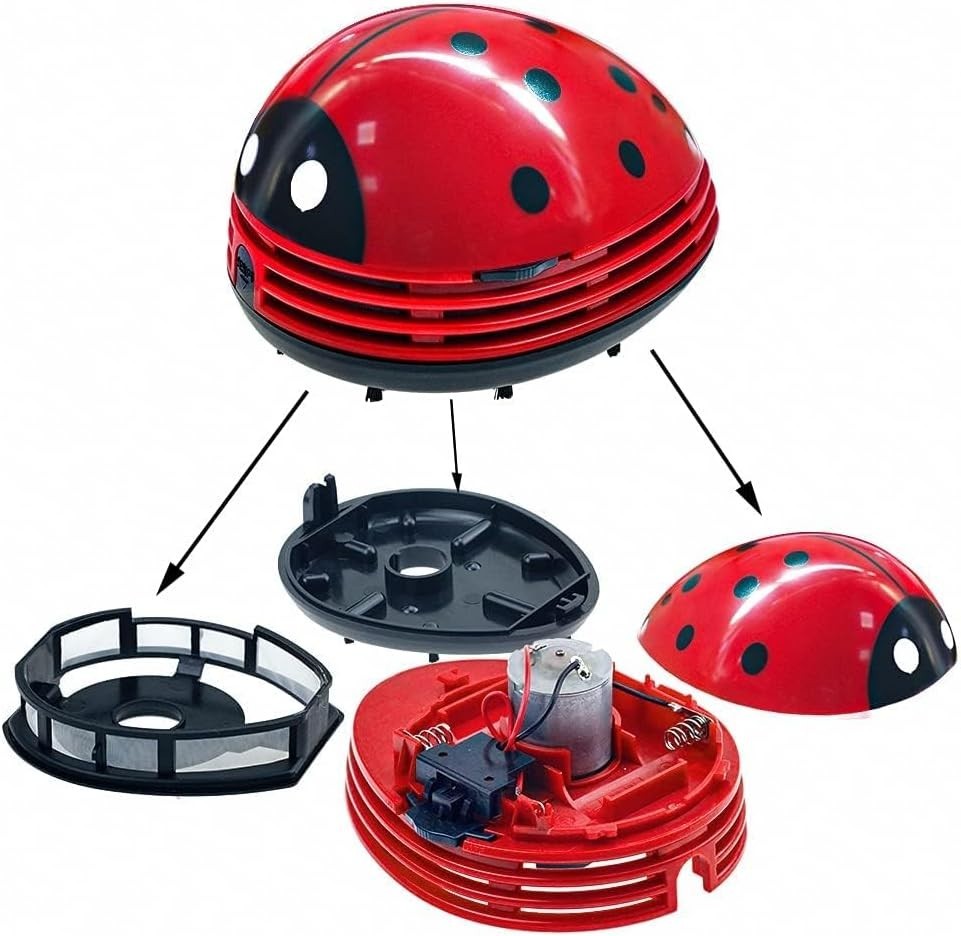 Adorable Portable Vacuum Cleaner – Handheld, Battery-Powered, 80 Db Quiet