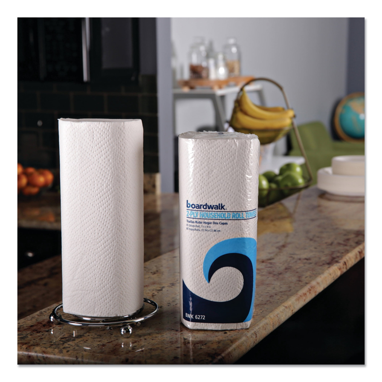 Boardwalk Kitchen Roll Towel, 30 Rolls/Carton, 85 Sheets/Roll 2-ply 11 x 9 White