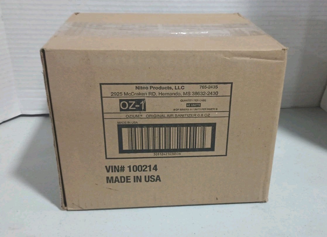 Lot Of 48 AIR SANITIZER OZIUM * Original * 0.8 oz Case Of 48 Made In USA