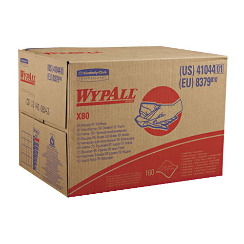 Kimberly Clark WypAllX80 Wiper White 16.8″ L x 12.5″ W | 160 Sheets/Case
