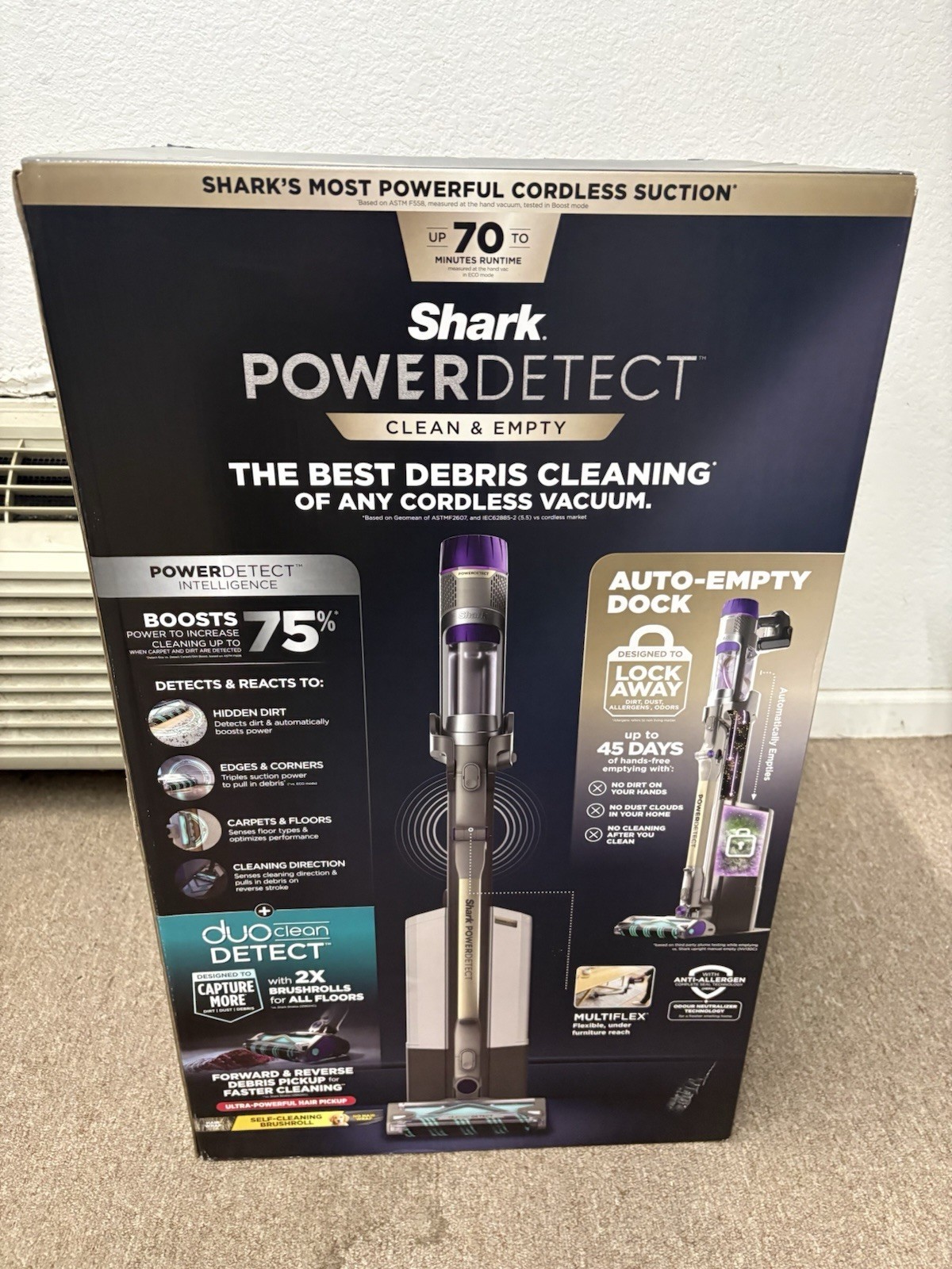 Shark PowerDetect Clean & Empty Cordless Stick Vacuum IP3251C Brand New