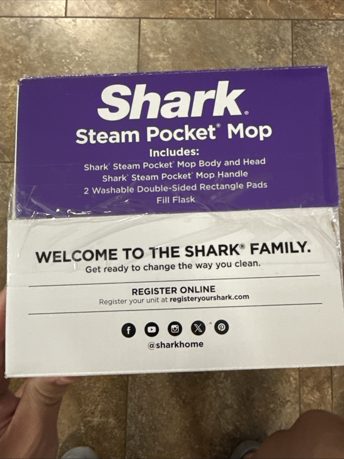 Shark S3501 Purple Steam Pocket Mop