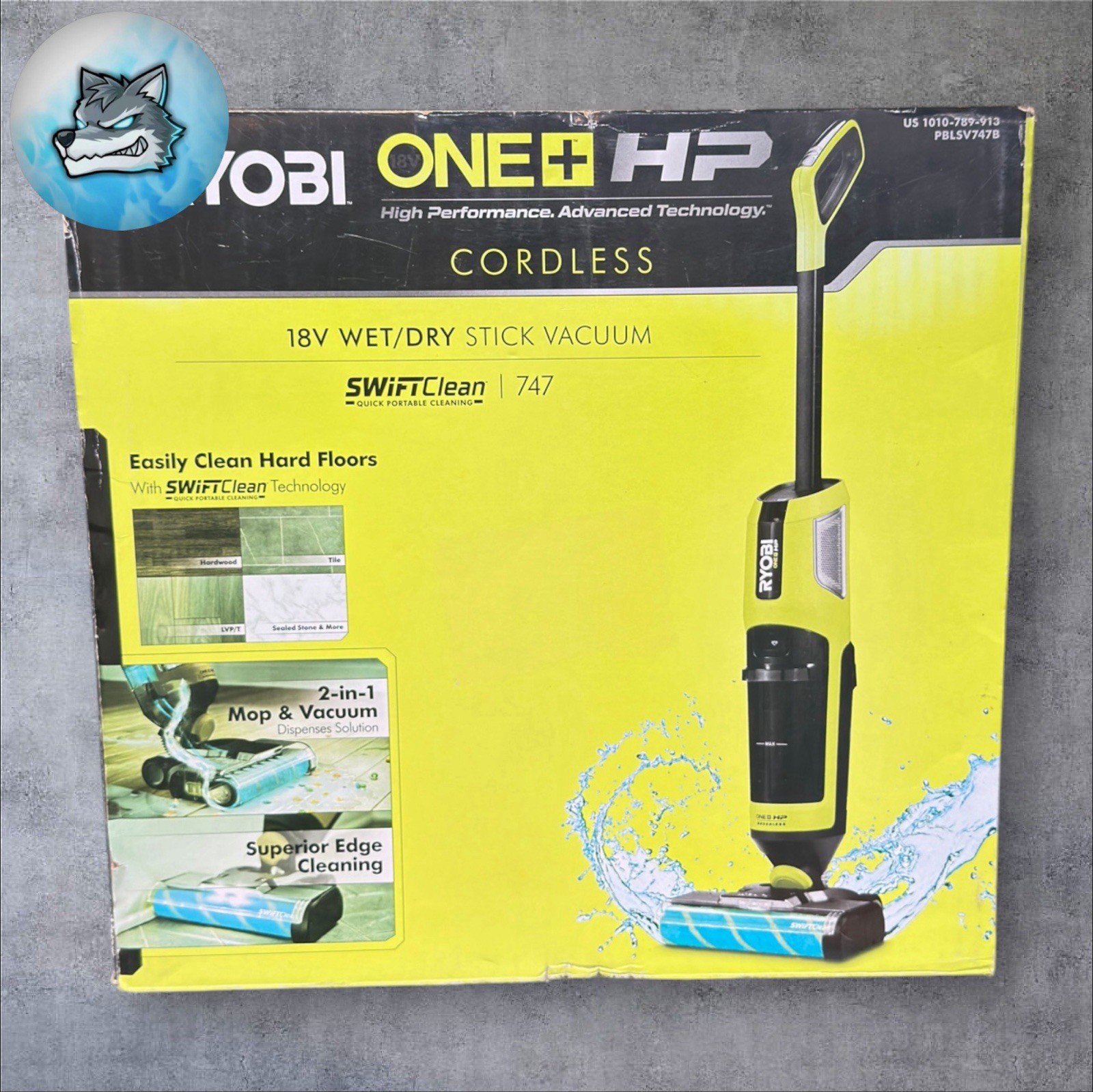 Ryobi ONE+ HP 18V Cordless SWIFTClean Wet/Dry Stick Mop and Vacuum