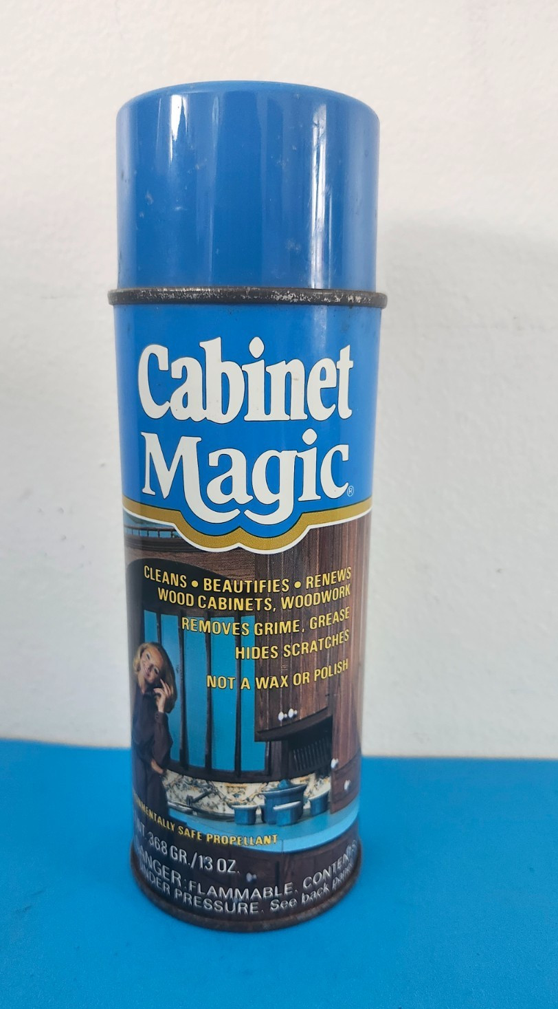 Cabinet Magic 13 Oz Vintage Original Aerosol Spray Renews Wood Cabinets NOS
