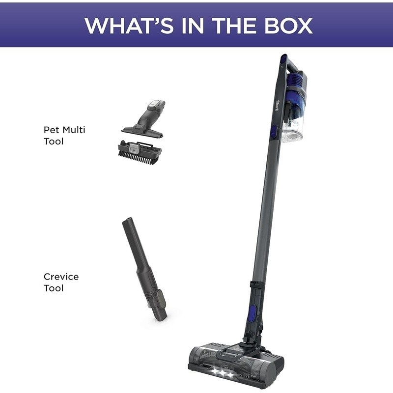 Cordless Vacuum W/ HEPA Filter LED Headlights 40min Runtime Pet Multi-Tool New