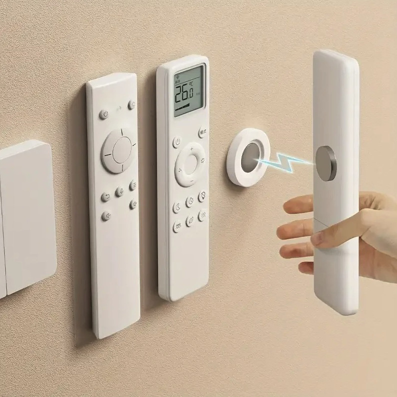 3pcs Magnetic Remote Holder Wall Mount No Drill Organizer Set – NEW